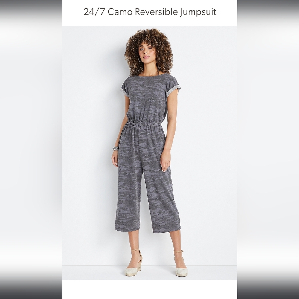 Maurices 24/7 Reversible Jumpsuit Size M
